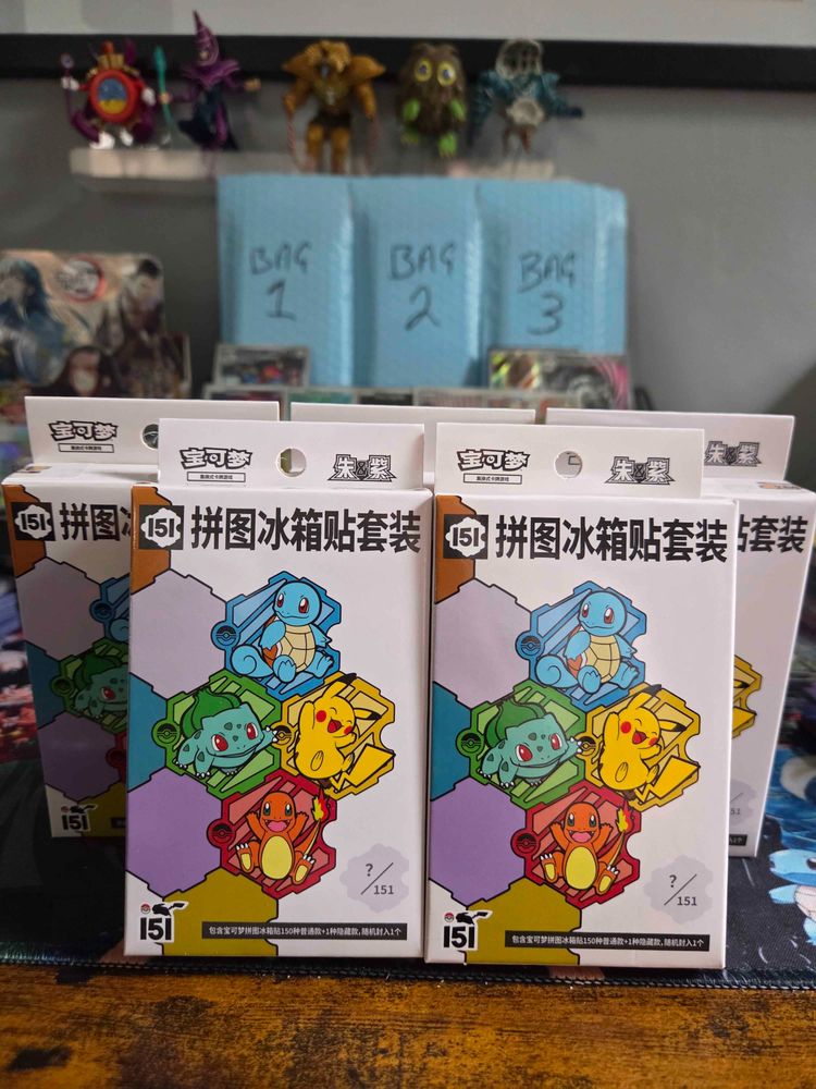 Pokemon 151 magnet and pack set 
